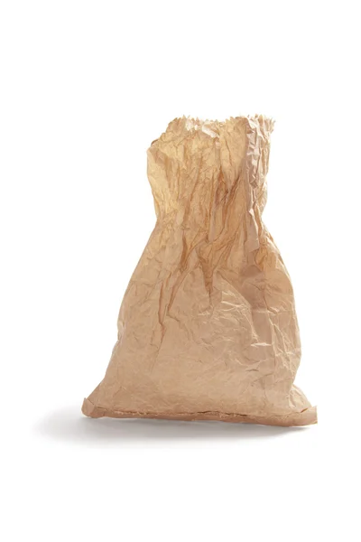 皱巴巴的棕色纸袋 — 图库照片