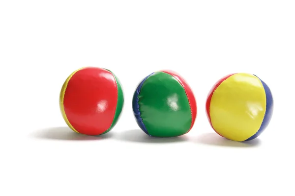 Rad med jonglering bollar — Stockfoto