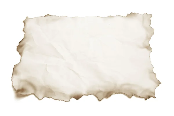 Yanmış kenarlı kağıt — Stok fotoğraf