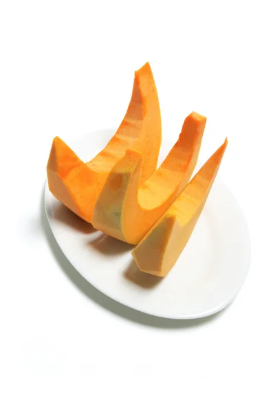Plate of Pumpkin Slices — Stock Photo, Image
