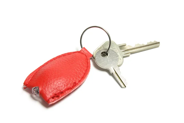 Keys with Leather Tag — Stock Photo, Image