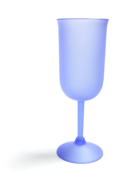 Copo de vinho azul — Fotografia de Stock