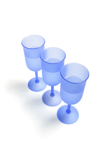 Copas de vino azul —  Fotos de Stock
