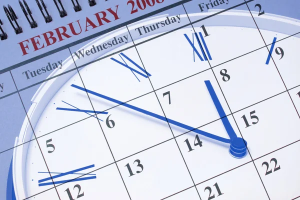 Calendario y reloj —  Fotos de Stock