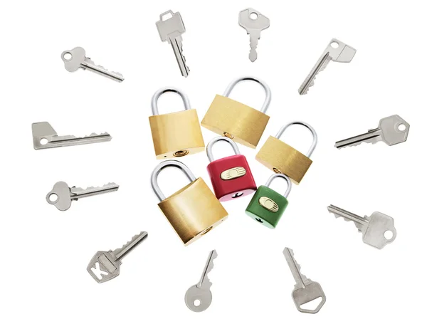 Fechaduras e chaves — Fotografia de Stock