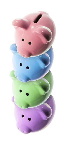 Stack of Piggy Banks — Stock Photo, Image