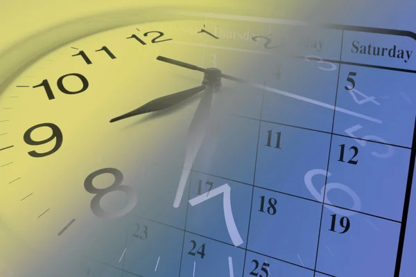 Clock and Calendar — Stock Photo, Image