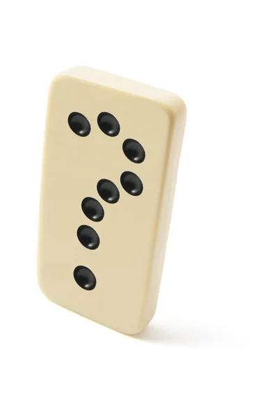 Domino z znakiem zapytania — Zdjęcie stockowe
