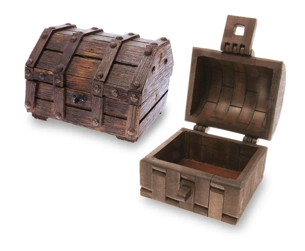 Wooden Treasure Chests — Stock Photo, Image