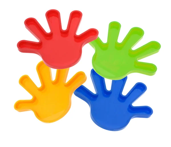 Plastikowe zabawki ręce — Zdjęcie stockowe