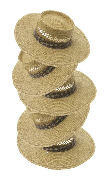 Соломенные шляпы — стоковое фото