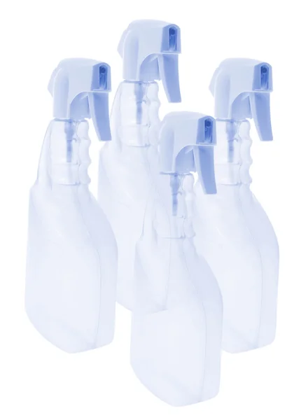 Butelki z tworzyw sztucznych spray — Zdjęcie stockowe