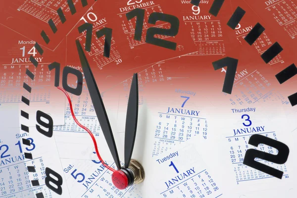 Hodiny a kalendář — Stock fotografie