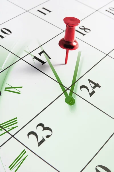 Calendario e orologio — Foto Stock