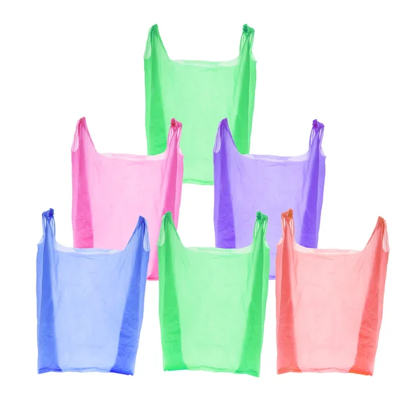 Műanyag bevásárló táskák — Stock Fotó