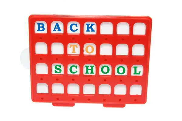 Ritorno a scuola Alfabeti — Foto Stock