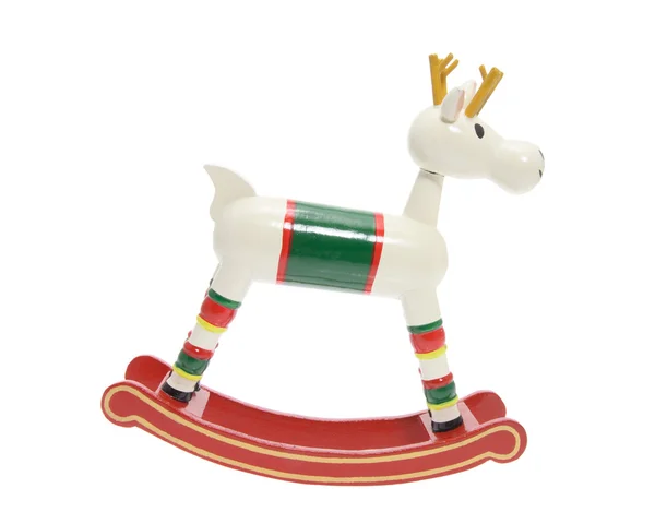 Miniature Wooden Reindeer — Stock Photo, Image