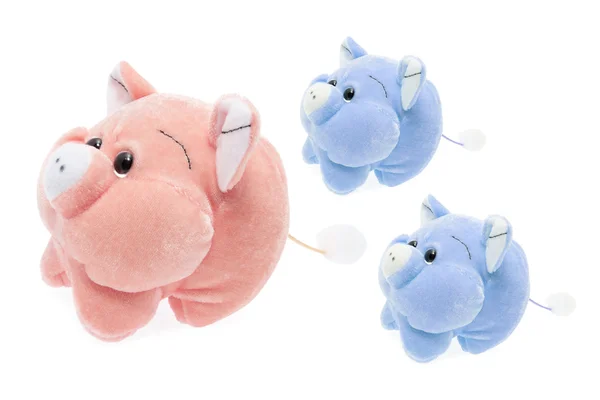 Piggies de juguete suave — Foto de Stock
