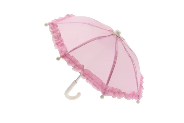 Różowy parasol plisowany — Zdjęcie stockowe