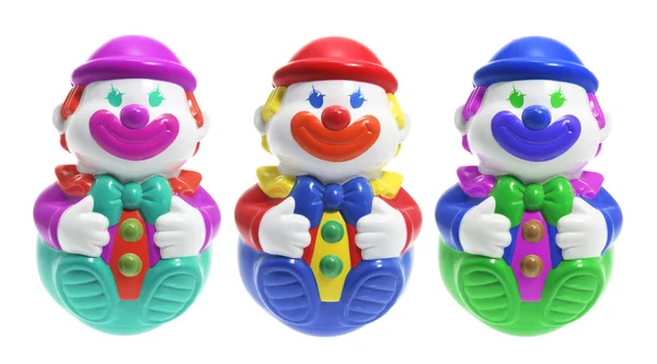 Roly-Poly Toy Clowns — Stock Photo, Image