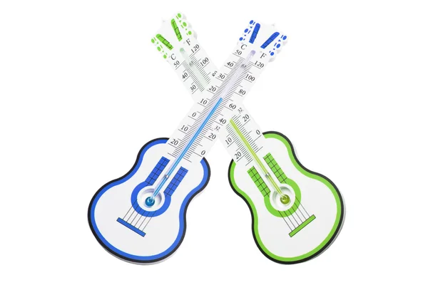 Guitar Thermometers — Stock Photo, Image