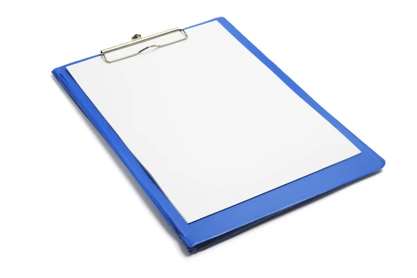 Klembord met blanco papier — Stockfoto