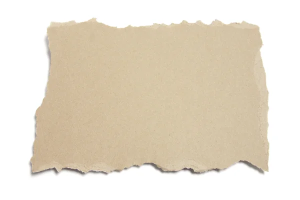 Pedaço rasgado de papelão — Fotografia de Stock