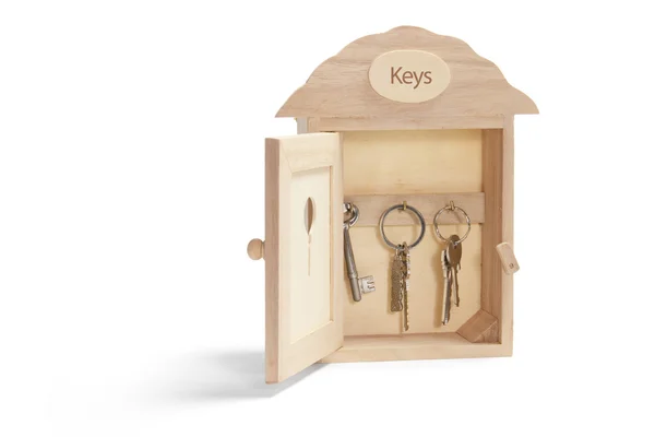 Schlüsselkasten in Hausform — Stockfoto
