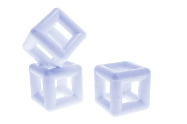 Кубики пластикові — стокове фото