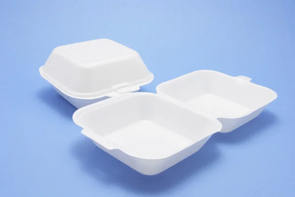 Polystyrene Food Boxes — Stock Photo, Image