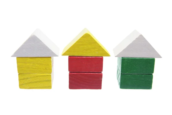 Miniaturhäuser aus Holz — Stockfoto
