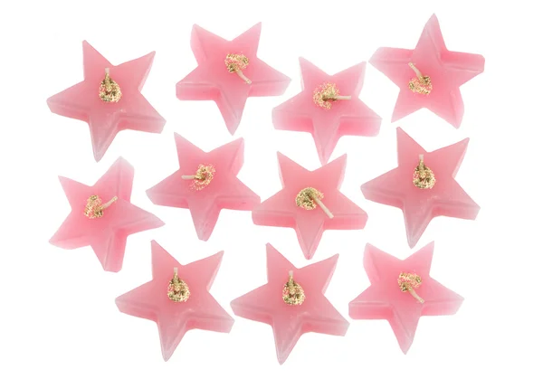 Velas perfumadas em forma de estrela — Fotografia de Stock