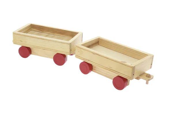 Carrelli giocattolo in legno — Foto Stock