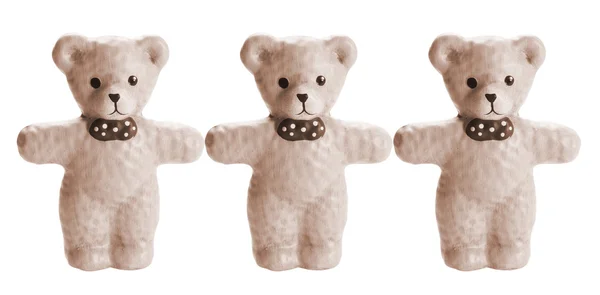 Ursos de pelúcia de porcelana — Fotografia de Stock