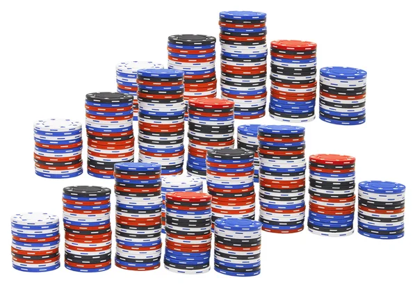 Stos żetonów pokerowych Zdjęcie Stockowe