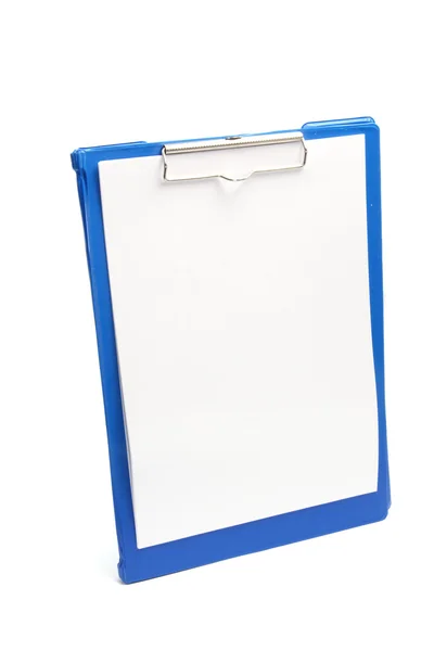 Clipboard with Blank Paper Stock Image