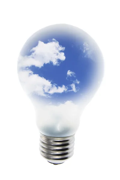 電球と雲 — ストック写真