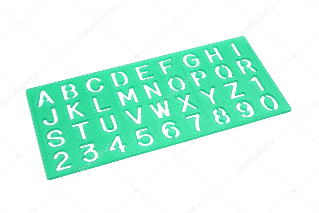Alphabet Stencil — Stock Photo © newlight #3212798