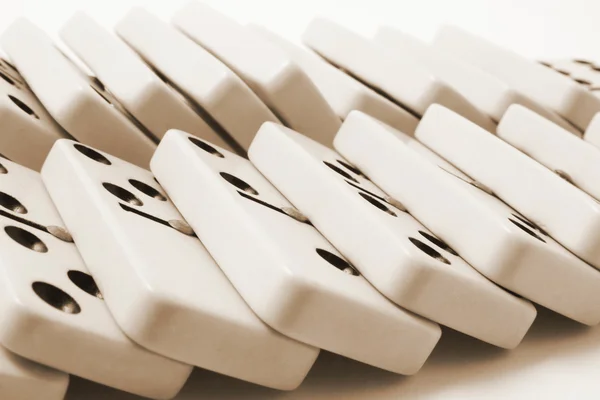 Rows of Dominoes — Stock Photo, Image
