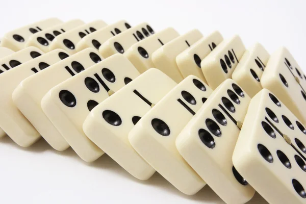 Righe di domino — Foto Stock