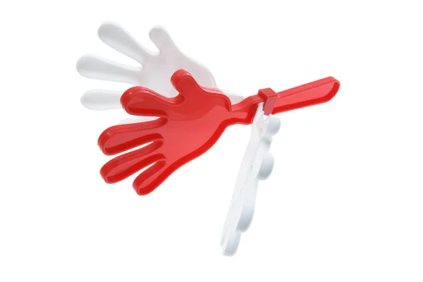 Mãos de brinquedo de plástico — Fotografia de Stock