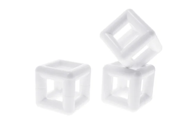 Cubi di plastica — Foto Stock