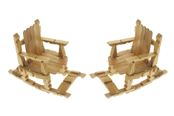 Minyatür sallanan sandalyeler — Stok fotoğraf