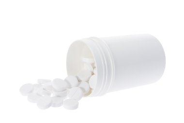 Pills in Plastic Bottle clipart