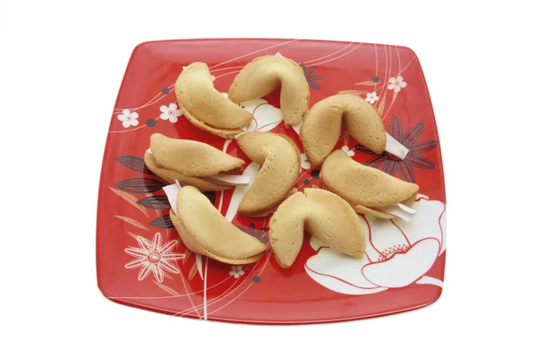 Plate of Fortune Cookies — Stock Photo, Image