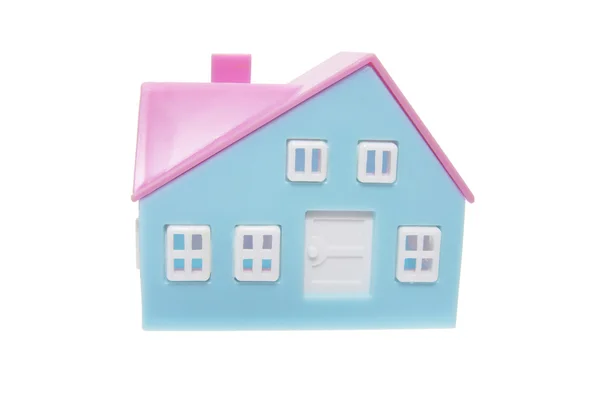 Casa em miniatura de plástico — Fotografia de Stock