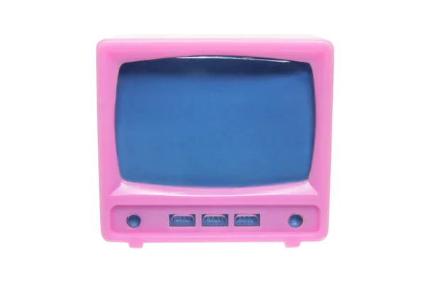 Plastové miniaturní televizi — Stock fotografie