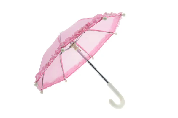 Růžový deštník — Stock fotografie
