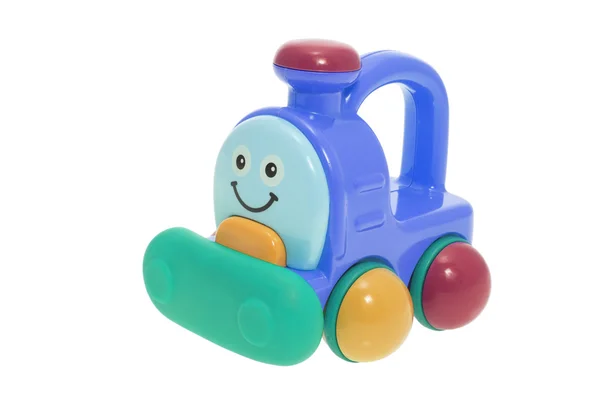 Trem de brinquedo plástico — Fotografia de Stock