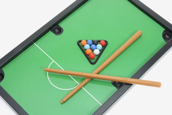 Miniatyr snooker spel — Stockfoto
